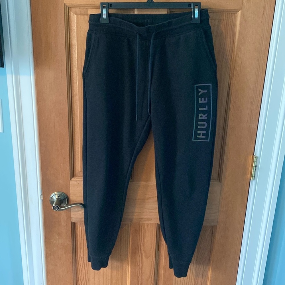 Hurley, small men or teen black sweatpants joggers